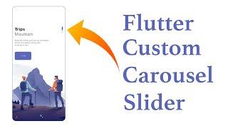 Flutter Custom Carousel Slider With Indicator | No Plugin
