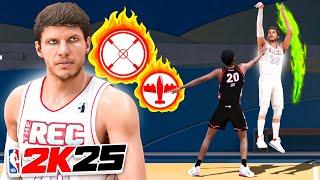 This KYLE KORVER "HEAT CHECK SHARPSHOOTER" BUILD is UNSTOPPABLE in RANDOM REC on NBA 2K25!