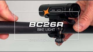 Fenix BC26R Bike Light Features and Operational Demonstration Video