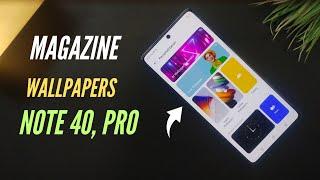 Infinix Note 40, Pro How To Set, On/Off Magazine Lock Screen |