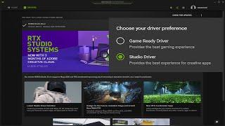 Installing NVIDIA Studio Drivers - Geforce Experience