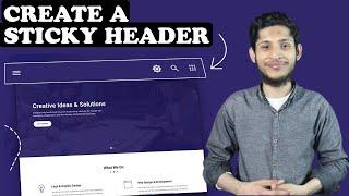 Blogging Course | Blogger Course | Create a Sticky Header in Blogger | sticky header