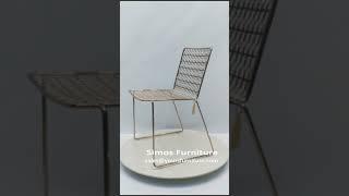 Metal Coffee Gold Wire Cafe Chair Restaurant Dining Chair - Simos Furniture