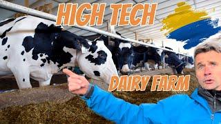 High technology dairy farming with more than 5000 cows in Ukraine