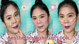 INSPIRED MAKE UP LOOK BY LETI SHA VELASCO || AESTHETIC IG FILTER USING MAKE UP