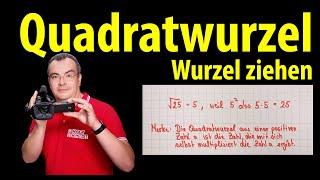 Quadratwurzel ziehen | Wurzel ziehen - ganz einfach erklärt | Lehrerschmidt