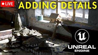 LIVE 3D Addiing Details To Unreal Engine Scene #unrealengine5 #epic