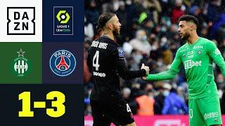 Ramos-Debüt, Marquinhos-Doppelpack und Messi als Assistgeber: St. Etienne - PSG 1:3 | Ligue 1 | DAZN