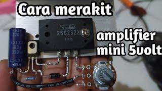 DIY power amplifier mini 5 volt sanken