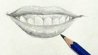How to draw a lips