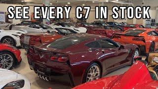 See Every C7 on the Floor at Corvette World! 19 C7's!!