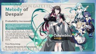 UPDATE! POTENTIAL COLUMBINA RELEASE DATE + DETAILS REVEALED! (3x WELKIN GIVEAWAY) - Genshin Impact