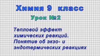 Химия 9 класс (Урок№2 - Тепловой эффект химических реакций. )