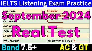 SEPTEMBER 2024 IELTS LISTENING PRACTICE TEST WITH ANSWERS  IELTS PREDICTION  BC & IDP