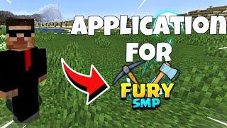 Application For Fury SMP @omniplayz @HaiderPlayz786  @MrBoT_