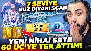 7 SEVİYE BUZ DİYARI SCAR VE NİHAİ SET GELDİ!! 60 UC'YE TEK ATTIM  (İMKANSIZ OLAY!!) | PUBG MOBILE