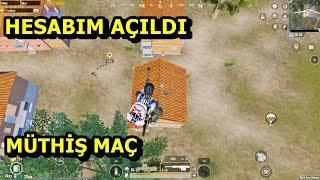 HESABIM AÇILDI ! MÜTHİŞ MAÇ BATUR GAME SOLO SQUAD PUBG MOBİLE