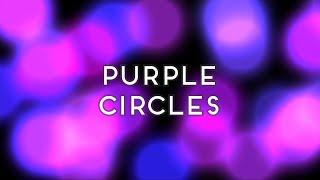 Purple Bokeh Effect Circles on Black Background Backdrop Video Background Twitch TikTok - Ambient