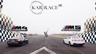 BMW DUELL! M4 Competition G82 V M5 Competition F90 - Drag Race