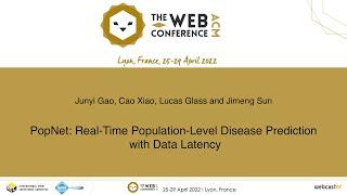 PopNet: Real-Time Population-Level Disease Prediction with Data Latency