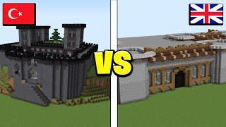 Minecraft'ta Türk VS Yabancı Pro Mimar Yapı Kapışması