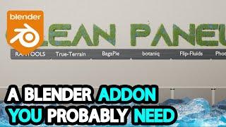 A great Blender Addon for productivity l Clean Panels