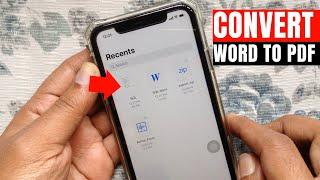 How to Convert a Word Documents to PDF in iPhone (Without Third-Party Tools)