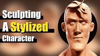 Sculpting a Stylized Character Face In Blender - Tutorial