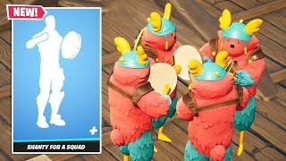 NEW SHANTY FOR A SQUAD Emote Gameplay in Fortnite! (SEA SHANTY)