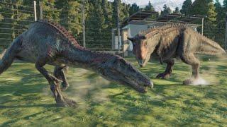 Baryonyx Vs Carnotaurus - Jurassic World Evolution 2