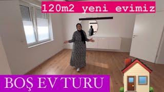 Sonunda hayalimiz'deki BÜYÜK EVE kavuştuktek tek odaları gezelimAlmanya'da Boş EV TURU VLOG.