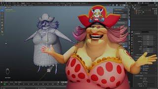 Creating Big Mom using Blender and Character Creator