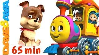  Farm Animals Train Part 2| Learn Farm Animals & Animal sounds plus Finger Family from Dave and Ava