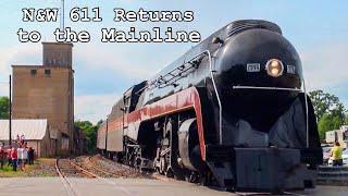 Norfolk & Western 611 Returns to the Mainline