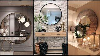 Unique Beautiful Round Mirror Decor Ideas to transform your space #MirrorHomeDecor#MirrorDesign