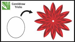 Flower design in Coreldraw || vector art || Best Design ideas