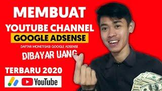 CARA MEMBUAT YOUTUBE CHANNEL & DAFTAR GOOGLE ADSENSE 2020!! Di Hp Android