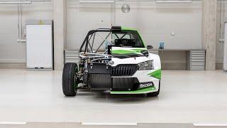 A look inside the rally car Skoda FABIA Rally2 EVO | ŠKODA Motorsport