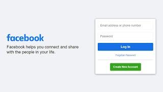 How To Create Facebook Login Page Design Using Only HTML And CSS