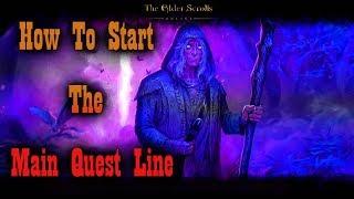 Elder Scrolls Online   How To Start the Main Quest in ESO