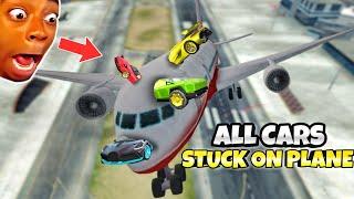 All Angry Cars Stuck On a Plane | Extreme Car Driving Simulator|