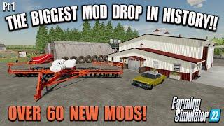 BIGGEST MOD DROP IN HISTORY!! (Pt 1) | FS22 | 60+ NEW MODS! (Review) PS5 | 26th Jan 2024.