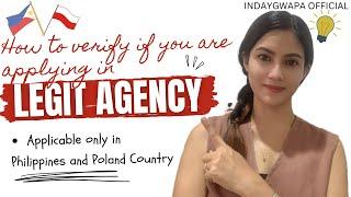 Paano Ba Malaman Kung Legit ang Isang Agency? | Philippines and Poland Applicant