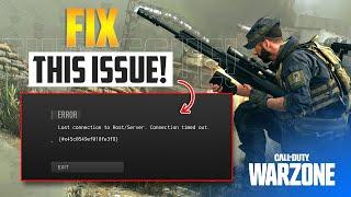 Fix Warzone Lost Connection to Host/server Error on PC | Call of Duty Lost Connection to Server