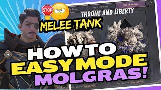 Throne And Liberty: Molgras EASY MODE With Melee TANK!  Full Guide Build And Boss Fight