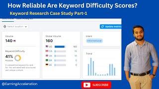 Should We Rely On Keyword Difficulty Score? [Keyword Research Case Study Part-1]
