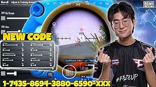 PUBG 3.5 Update  Best Sensitivity Code & 5 Fingers Control Settings | BGMI / Pubg Mobile 2024