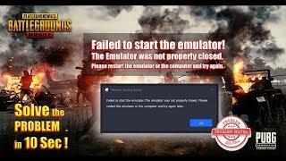 Failed To Start Emulator Problem Solved Without Restarting PC - Tencent Gaming Buddy