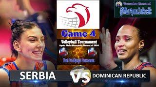 Serbia vs Dominican Republic in Paris Pre-Olympic Tournament - Game 4