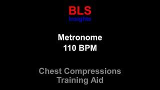 Metronome 110 BPM - For CPR Training - Chest Compression Rate #listenable #cpr